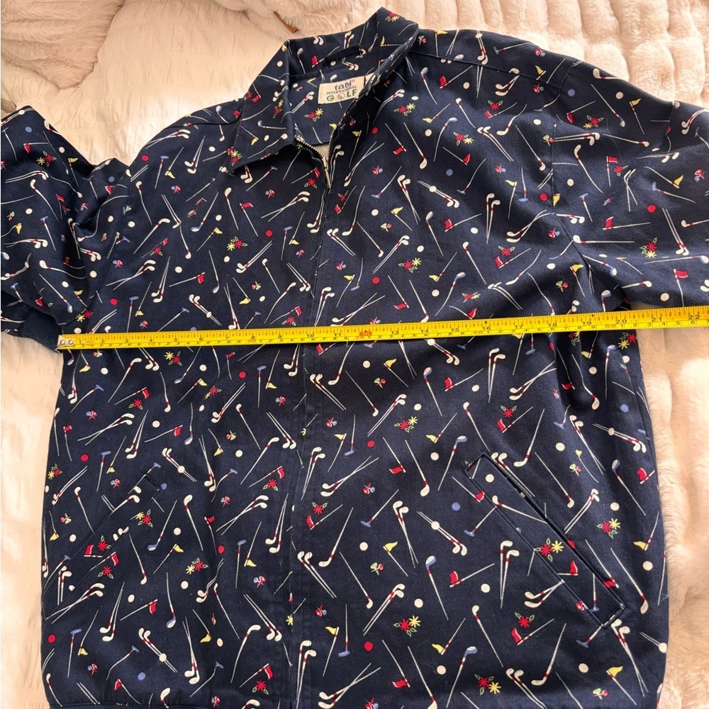 Tabi Golf Club Patterned Jacket 100% Cotton - Picture 8 of 10